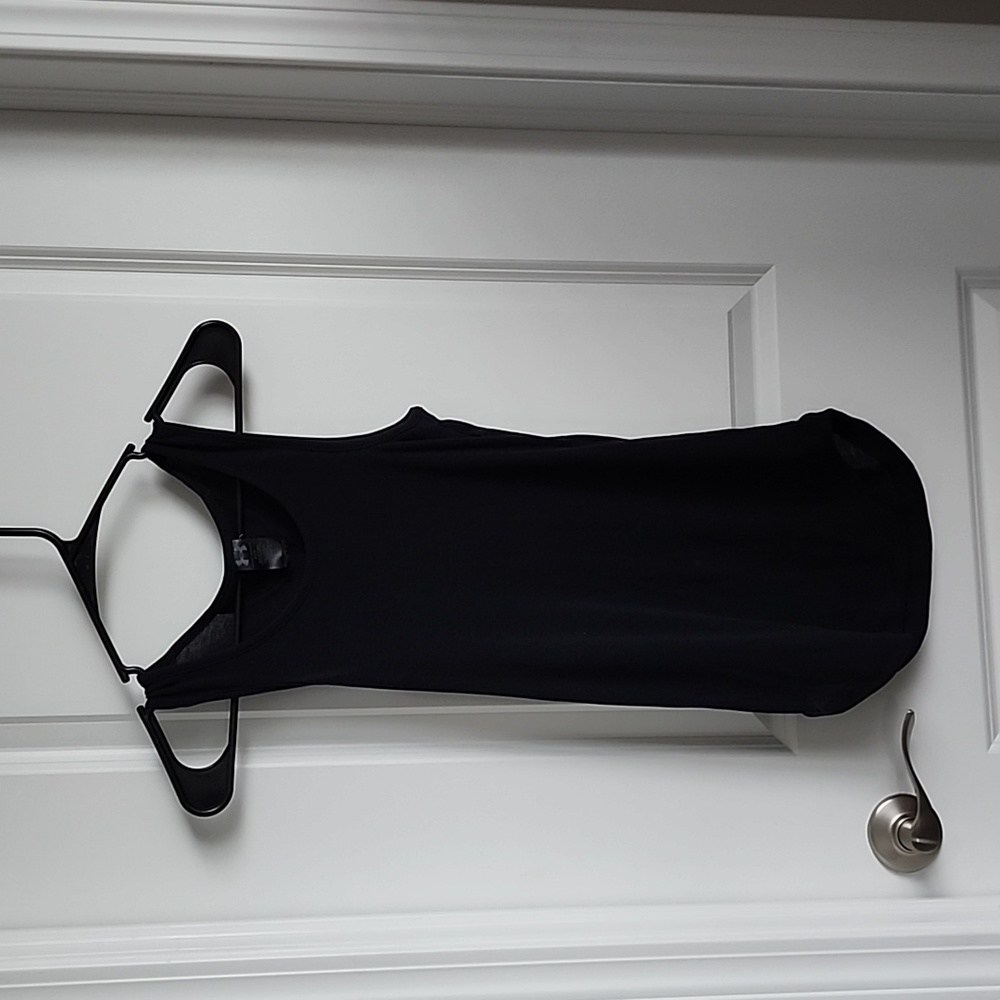 Black Ribbed Under Armor Tank